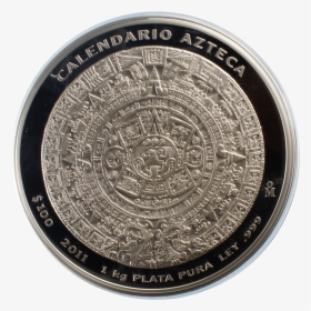 Azteca Calendario Silver 1 Kilo - Coin, HD Png Download, Free Download