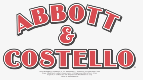 Abbott And Costello Logo, HD Png Download, Free Download