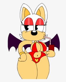 Rouge The Bat As Vampirella - Cartoon, HD Png Download, Free Download