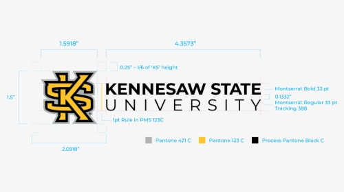 Horizontal Version - New Kennesaw State Logo, HD Png Download, Free Download