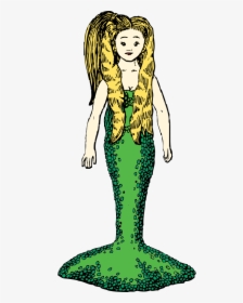 Mermaid With Blonde Hair - Mermaid, HD Png Download, Free Download