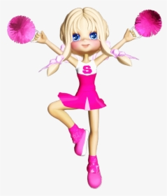 Blonde, Cartoon, Cheerleader, Comic Characters, Female - Cheerleader Clipart Png, Transparent Png, Free Download