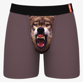 Men"s Wolf Print Ball Hammock Boxer Briefs, HD Png Download, Free Download