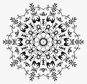 Circular Ornament - Motivos De Crochê De Flor, HD Png Download, Free Download