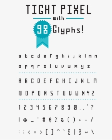 Tight Pixel Font Free Download - Free Download Font Symbol Games, HD Png Download, Free Download