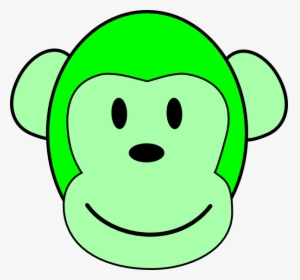 Green Monkey Clip Art - Blue Monkey Clipart, HD Png Download, Free Download