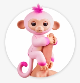 Fingerlings Monkey 2tone Ombre Emma - Fingerling Monkey Pink Glitter, HD Png Download, Free Download