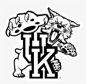 Clip Art Free Download Logo Png Transparent Svg - Kentucky Wildcats Logo Black And White, Png Download, Free Download