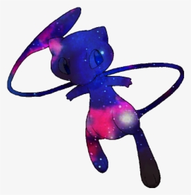 [art][oc] Cosmic Mew - Pokemon Silhouette, HD Png Download, Free Download
