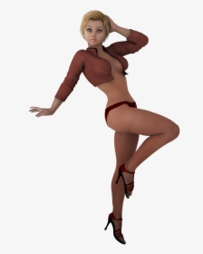 Girl, Sexy, Soft, Blond, Lingerie, Red, Heels, Fashion - Sexy Girl In Lingerie Png, Transparent Png, Free Download