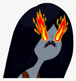 Marceline With Fire Eyes - Cartoon Fire Eyes, HD Png Download - kindpng