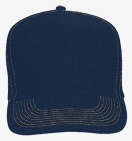 39 090 004g Pro Style Mesh Back Trucker Hat Navy Gold - Leather, HD Png Download, Free Download