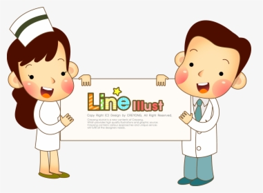 Clip Art Patient Cartoon Images - Doctors And Nurses Cartoon, HD Png Download, Free Download