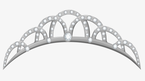 Silver Tiara Png Clipart Image - Silver Crown Clip Art, Transparent Png, Free Download
