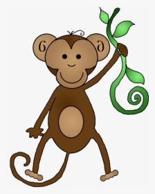 Monkey Black And White Monkey Clipart - Free Clipart Monkey, HD Png Download, Free Download