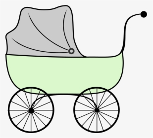 Baby Carriage Clipart - Transparent Baby Carriage Clipart, HD Png Download, Free Download