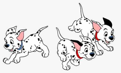 101 Dalmatians Puppies Clip Art - 101 Dalmatians Puppy Running, HD Png Download, Free Download