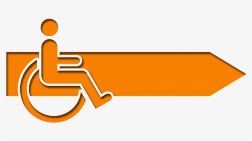 Disabled Sign With Arrow, HD Png Download, Free Download