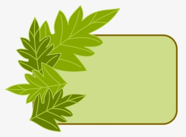 Border, Green, Leaves, Frame, Eco - Frame Border Herbs, HD Png Download, Free Download