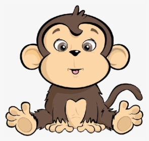 Monkey Clipart Of Cartoon Monkeys Free Transparent - Baby Monkey Cartoon Png, Png Download, Free Download