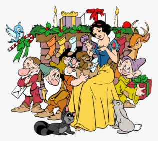 Snow White And The Seven Dwarfs Christmas Clipart, HD Png Download, Free Download