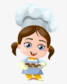 Cartoon Kids Baking, HD Png Download, Free Download