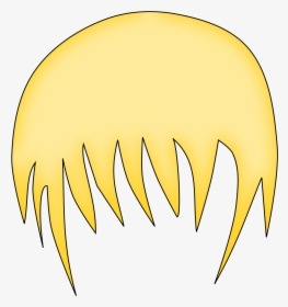 Hair Clipart Yellow Hair - Boy Hair Png Cartoon, Transparent Png, Free Download