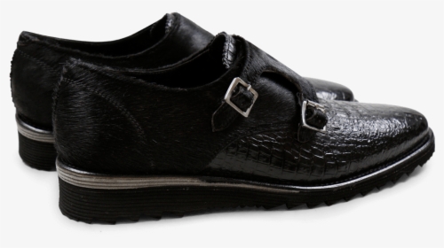 Monks Amy 1 Baby Croco Black Hair On Black Cut Angel - Slip-on Shoe, HD Png Download, Free Download