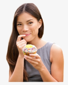 Girl Eating Cake Png, Transparent Png, Free Download