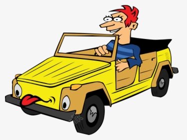 Clip Art Cartoons Driving - Drive Off Phrasal Verb, HD Png Download, Free Download