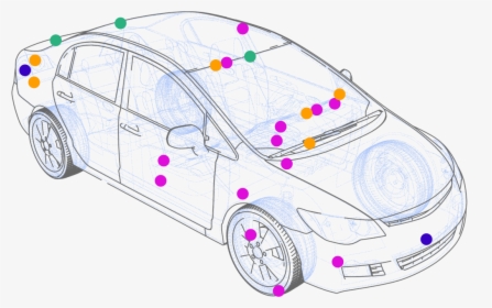 Locations Of Car Sensors That Collect Data, HD Png Download, Free Download