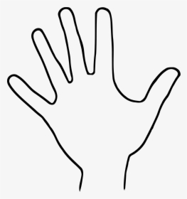 Handprint Outline Hand Outline Hands Templates And - Hand Clipart Black ...