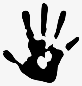 Criminal Hand Print Silhouette - Head Heart Hands Pe Assessment, HD Png Download, Free Download