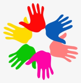 Handprints In A Circle, HD Png Download, Free Download