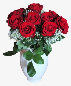 Mothers Day Png Free - Red Rose Vase Png, Transparent Png, Free Download