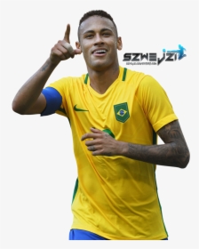 Neymar Brazil Png Happy - Brazil Football Olympic Games, Transparent Png, Free Download