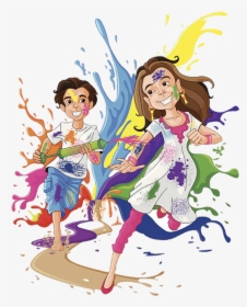Festival Media Social 2018 Holi Wish Happy Clipart - Poem On Holi In English, HD Png Download, Free Download