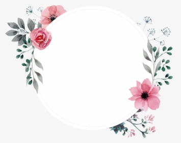 Picture Flower Painted Rose Frame Wallpaper Hand Clipart - Frame Flower Watercolor Png Hd, Transparent Png, Free Download