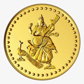 Lakshmi Gold Coin Png Picture - Laxmi Gold Coin Png, Transparent Png, Free Download