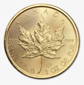 1 Oz Maple Leaf Gold 2017 Reverse, HD Png Download, Free Download