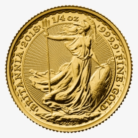 2019 Quarter Ounce Britannia Gold Coins - 1oz Silver Britannia 2017, HD Png Download, Free Download