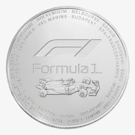 Formula 1 Silver Coin - Formule 1 Coin, HD Png Download, Free Download