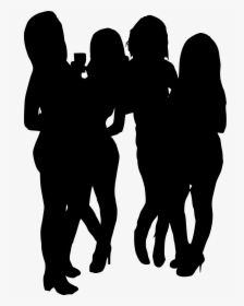 Free Png Girl Group Hoto Posing Silhouette Png Images - Transparent Friends Silhouette Png, Png Download, Free Download