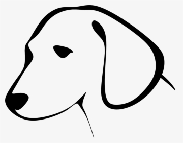 Transparent Dog Clipart - Dog Head Clipart Black And White, HD Png Download, Free Download