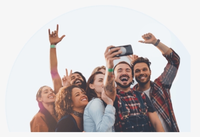 Connecting New People Through Location Data And Public - Group Of Friends, HD Png Download, Free Download