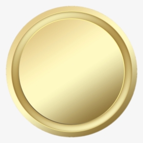 Blank Golden Seal - Gold Button, HD Png Download, Free Download
