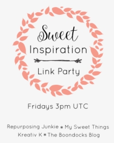 Sweet Inspiration Link Party Button - Laurel Wreath, HD Png Download, Free Download