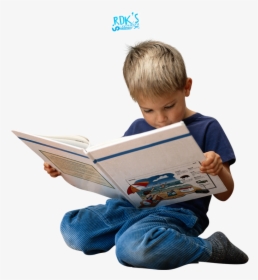 Boy Reading Book Png, Transparent Png, Free Download