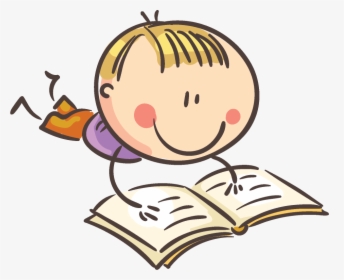 Transparent Kids Reading Png - Animated Kid Reading, Png Download, Free Download