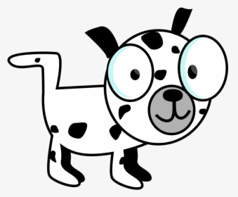 Dalmatian Clip Art - Dog Clipart Black And White, HD Png Download, Free Download